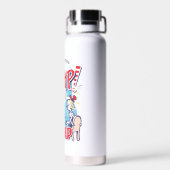 帽子の中の猫 | それから何かが膨らんだ ウォーターボトル (背面)