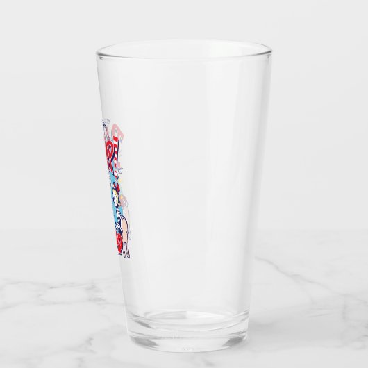 帽子の中の猫 | それから何かが膨らんだ タンブラーグラス (左)