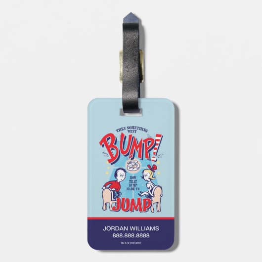 帽子の中の猫 | それから何かが膨らんだ ラゲッジタグ (裏面縦)