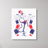 帽子の中の猫 | の読本 キャンバスプリント (正面)