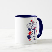 帽子の中の猫 | の読本 マグカップ (正面右)