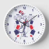 帽子の中の猫 | の読本 壁時計 (正面)