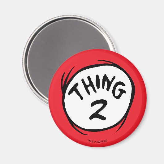 帽子の中の猫 |カスタムThing 2 マグネット (正面/裏面)