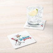 帽子の中の猫 |セウス博士の誕生日 スクエアペーパーコースター (インサイチュ)