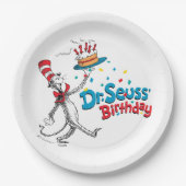 帽子の中の猫 |セウス博士の誕生日 ペーパープレート (正面)