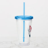 帽子の中の猫 | ネコ文字ボウタイ アクリルタンブラー (右)