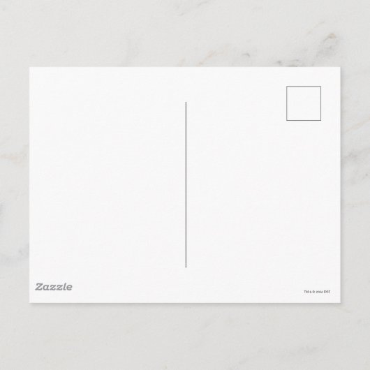 帽子の中の猫 | ネコ文字ボウタイ ポストカード (裏面)