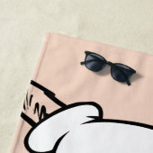 帽子の中の猫 | ネコ文字 ビーチタオル (インサイチュ)