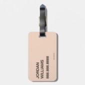 帽子の中の猫 | ネコ文字 ラゲッジタグ (裏面縦)