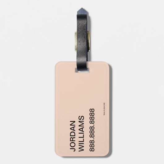 帽子の中の猫 | ネコ文字 ラゲッジタグ (裏面縦)