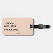 帽子の中の猫 | ネコ文字 ラゲッジタグ (裏面横)