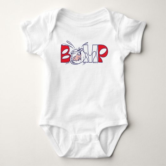 帽子の中の猫 | バンプ ベビーボディスーツ (正面)