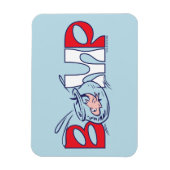 帽子の中の猫 | バンプ マグネット (縦)