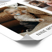 帽子の中の猫 |ベビーのフォトコラージュ ポスター (角)