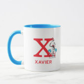 帽子の中の猫，モノの名前&モノグラムX マグカップ (左)