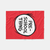 帽子の中の猫 |就学前 フリースブランケット (正面(横))