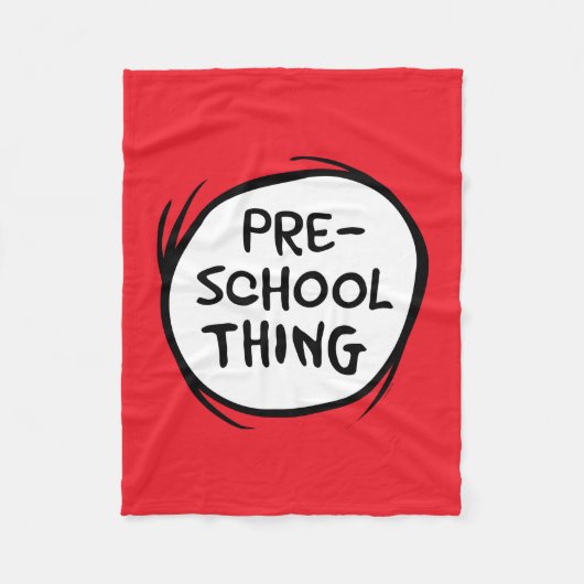 帽子の中の猫 |就学前 フリースブランケット (正面)