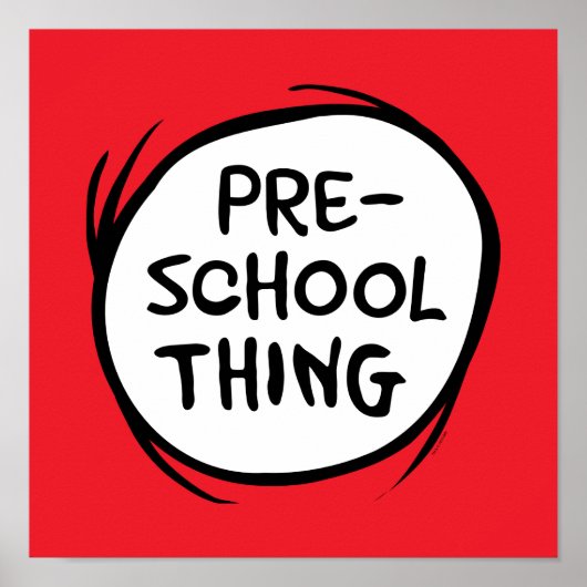 帽子の中の猫 |就学前 ポスター (正面)