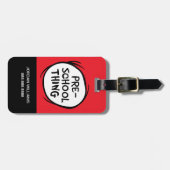 帽子の中の猫 |就学前 ラゲッジタグ (正面横)