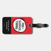 帽子の中の猫 |就学前 ラゲッジタグ (裏面横)