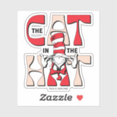 帽子の中の猫 | 帽子間抜けをかぶった猫 シール (シート)