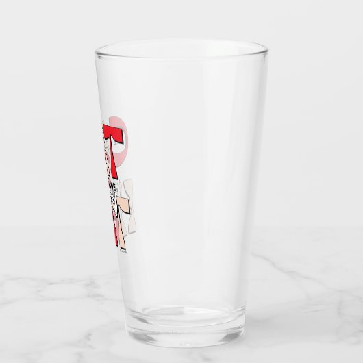 帽子の中の猫 | 帽子間抜けをかぶった猫 タンブラーグラス (左)