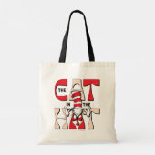 帽子の中の猫 | 帽子間抜けをかぶった猫 トートバッグ (裏面)