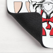 帽子の中の猫 | 帽子間抜けをかぶった猫 マウスパッド (コーナー)