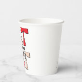 帽子の中の猫 | 帽子間抜けをかぶった猫 紙コップ (裏面)