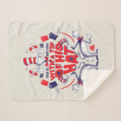 帽子の中の猫| 彼は帽子の先端を持って行ってしまった シェルパブランケット (正面(横))