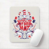帽子の中の猫| 彼は帽子の先端を持って行ってしまった マウスパッド (マウス)
