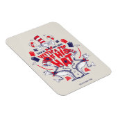 帽子の中の猫| 彼は帽子の先端を持って行ってしまった マグネット (右側)