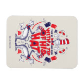 帽子の中の猫| 彼は帽子の先端を持って行ってしまった マグネット (横)