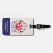 帽子の中の猫| 彼は帽子の先端を持って行ってしまった ラゲッジタグ (正面横)