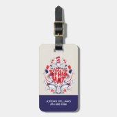 帽子の中の猫| 彼は帽子の先端を持って行ってしまった ラゲッジタグ (正面縦)