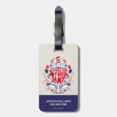 帽子の中の猫| 彼は帽子の先端を持って行ってしまった ラゲッジタグ (裏面縦)