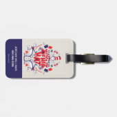 帽子の中の猫| 彼は帽子の先端を持って行ってしまった ラゲッジタグ (裏面横)