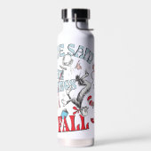 帽子の中の猫 | 我々はすべての物事を見た秋 ウォーターボトル (左面)