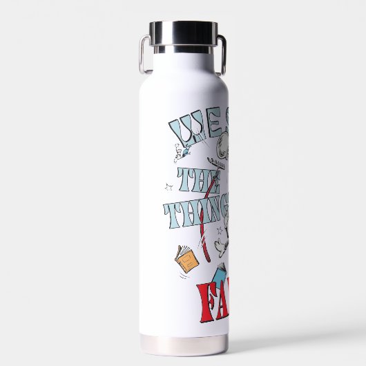 帽子の中の猫 | 我々はすべての物事を見た秋 ウォーターボトル (正面)