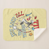 帽子の中の猫 | 我々はすべての物事を見た秋 シェルパブランケット (正面(横))