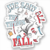 帽子の中の猫 | 我々はすべての物事を見た秋 シール (正面)