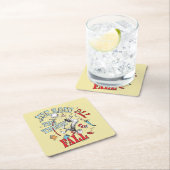 帽子の中の猫 | 我々はすべての物事を見た秋 スクエアペーパーコースター (インサイチュ)