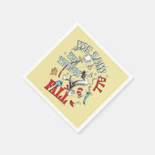 帽子の中の猫 | 我々はすべての物事を見た秋 スタンダードカクテルナプキン (角)