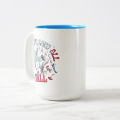 帽子の中の猫 | 我々はすべての物事を見た秋 ツートーンマグカップ (正面左)