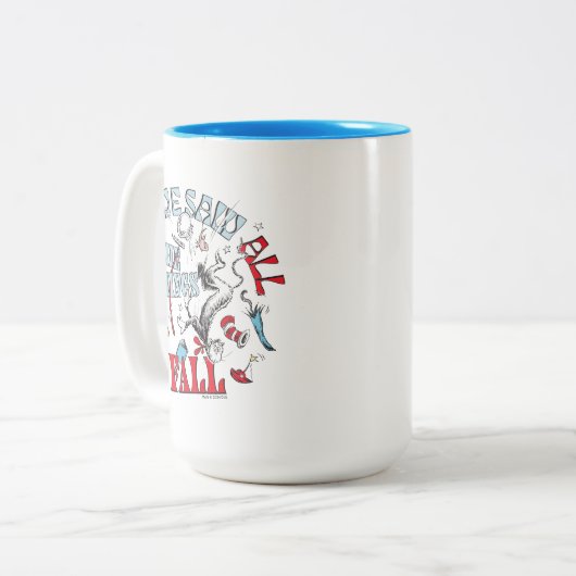 帽子の中の猫 | 我々はすべての物事を見た秋 ツートーンマグカップ (正面左)