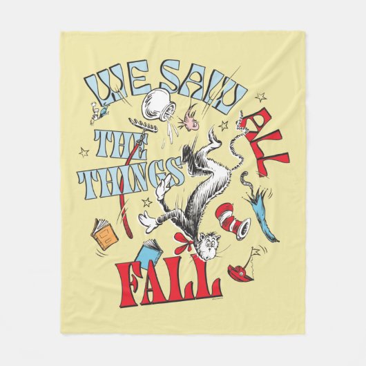 帽子の中の猫 | 我々はすべての物事を見た秋 フリースブランケット (正面)