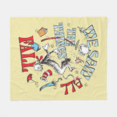 帽子の中の猫 | 我々はすべての物事を見た秋 フリースブランケット (正面(横))