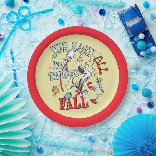 帽子の中の猫 | 我々はすべての物事を見た秋 ペーパープレート (パーティー)