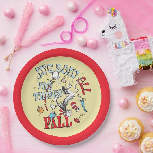 帽子の中の猫 | 我々はすべての物事を見た秋 ペーパープレート (パーティー)