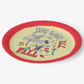 帽子の中の猫 | 我々はすべての物事を見た秋 ペーパープレート (アングル)